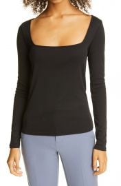 Square Neck Long Sleeve Top at Nordstrom